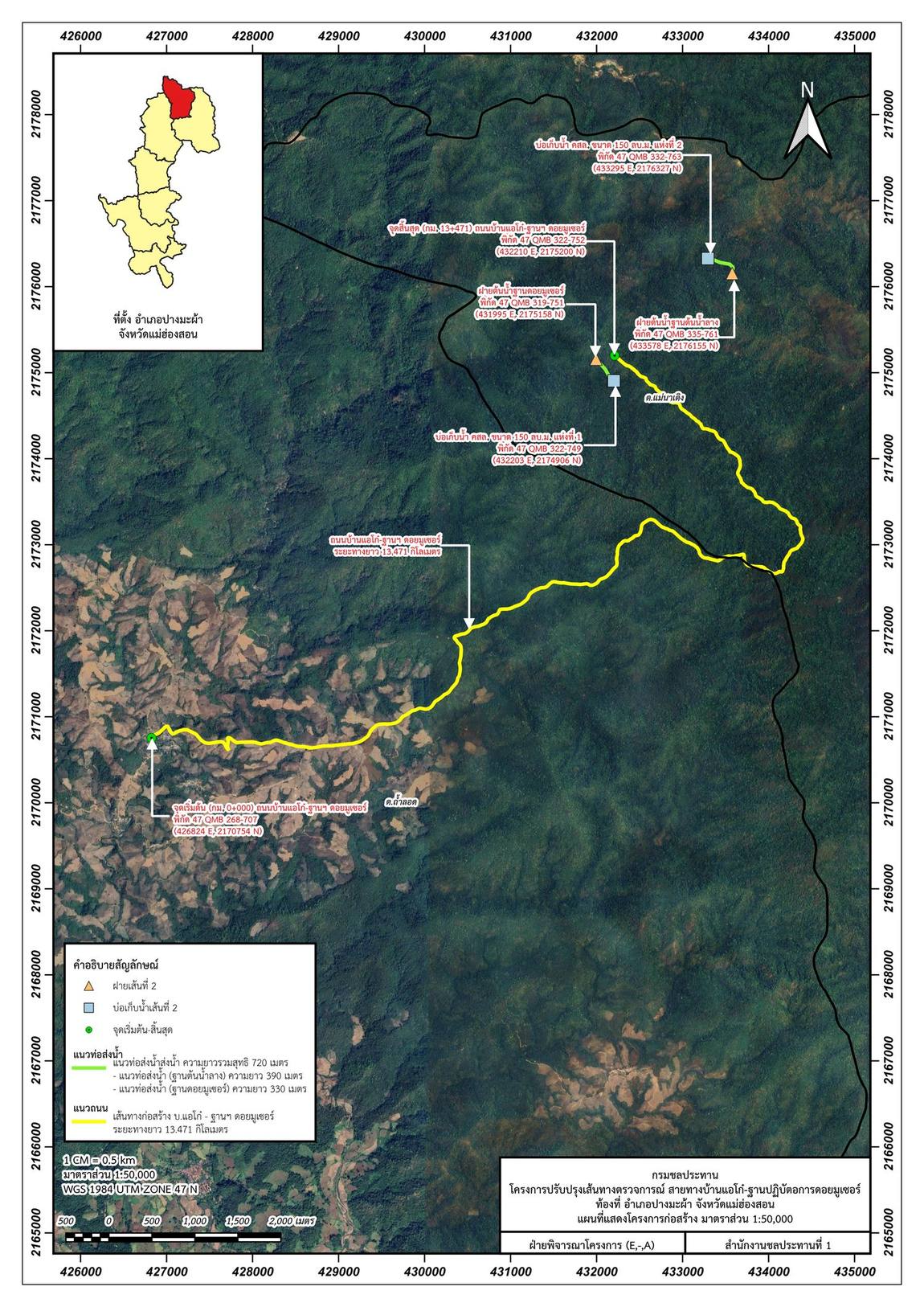ขออนุญาตทำถนนชายแดนและจัดหาน้ำสนับสนุนฐานปฏิบัติการ