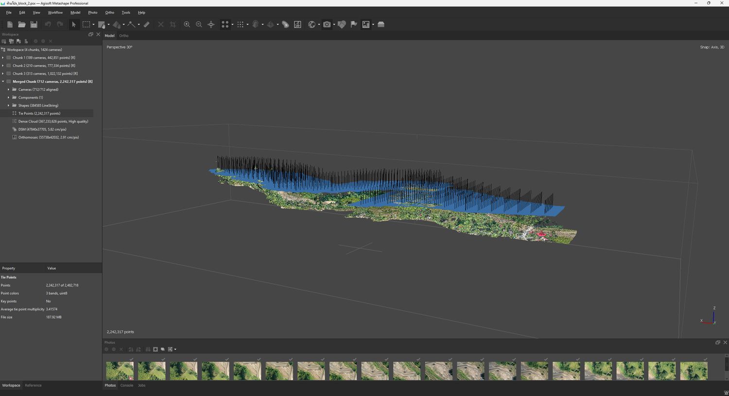 แบบจำลอง 3D ภาพรวมอ่างเก็บน้ำ